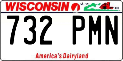 WI license plate 732PMN