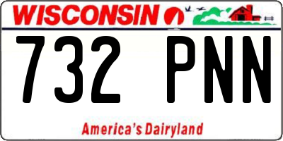 WI license plate 732PNN