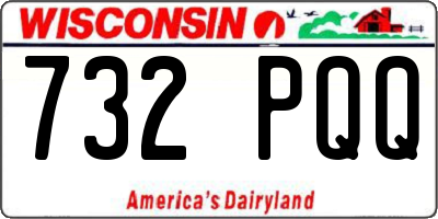 WI license plate 732PQQ
