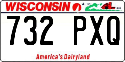 WI license plate 732PXQ
