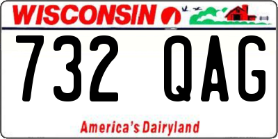 WI license plate 732QAG