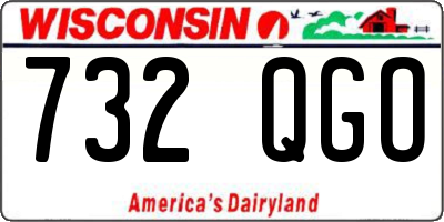 WI license plate 732QGO