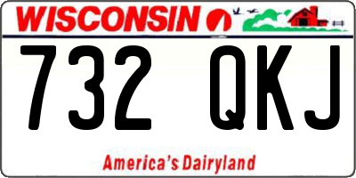 WI license plate 732QKJ