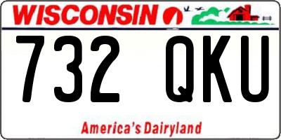 WI license plate 732QKU