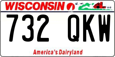 WI license plate 732QKW