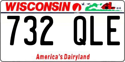 WI license plate 732QLE