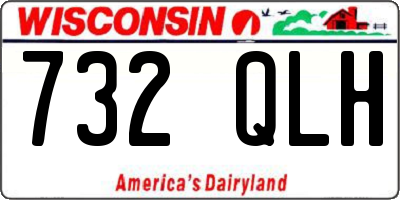 WI license plate 732QLH
