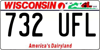 WI license plate 732UFL