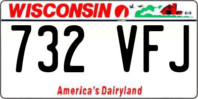 WI license plate 732VFJ