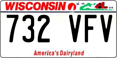 WI license plate 732VFV