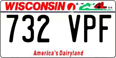 WI license plate 732VPF