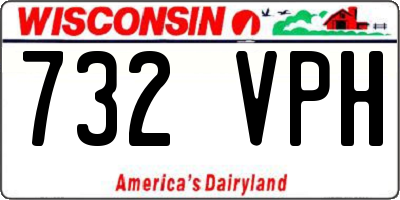 WI license plate 732VPH