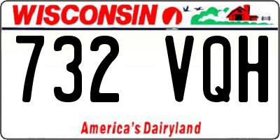 WI license plate 732VQH