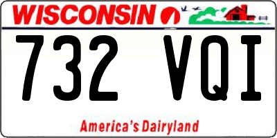 WI license plate 732VQI