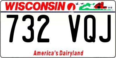 WI license plate 732VQJ