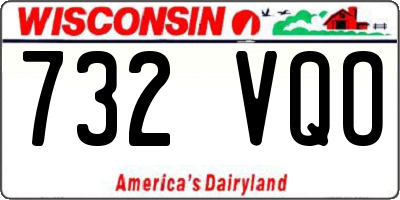 WI license plate 732VQO