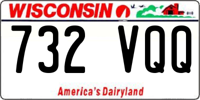 WI license plate 732VQQ