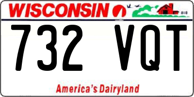 WI license plate 732VQT