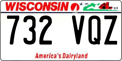 WI license plate 732VQZ