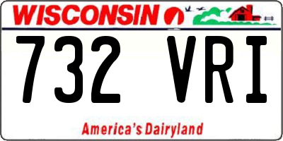 WI license plate 732VRI