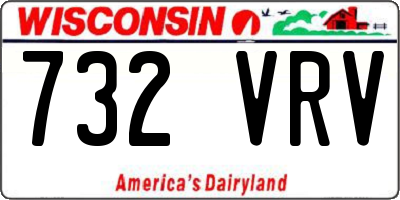 WI license plate 732VRV