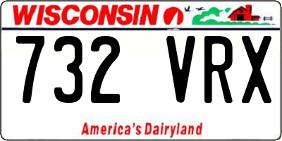 WI license plate 732VRX