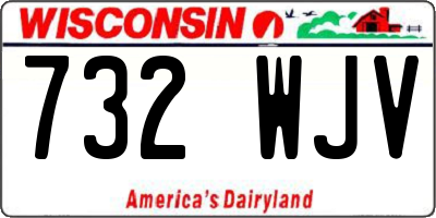 WI license plate 732WJV