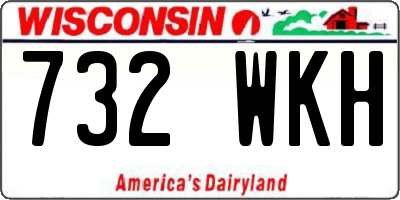 WI license plate 732WKH