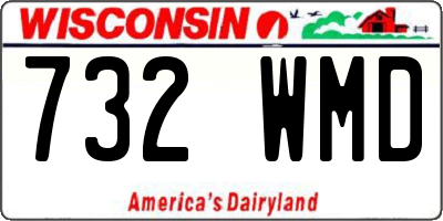 WI license plate 732WMD