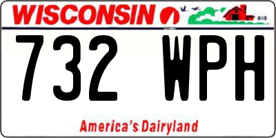 WI license plate 732WPH