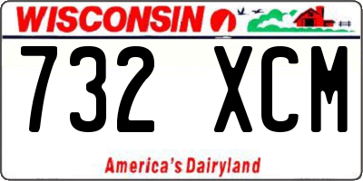 WI license plate 732XCM