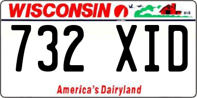 WI license plate 732XID