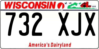 WI license plate 732XJX