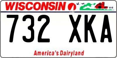 WI license plate 732XKA
