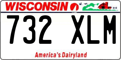 WI license plate 732XLM