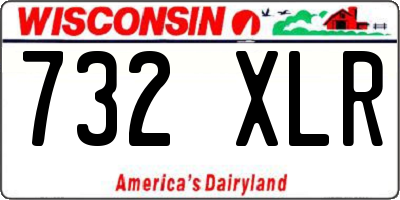 WI license plate 732XLR