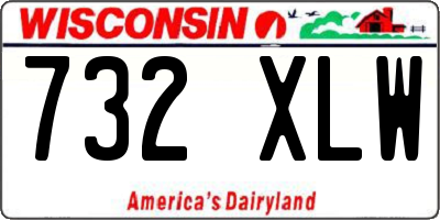 WI license plate 732XLW