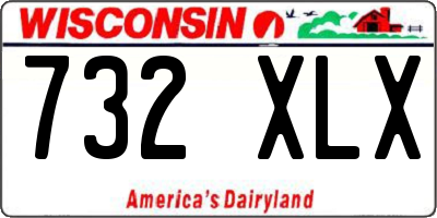 WI license plate 732XLX