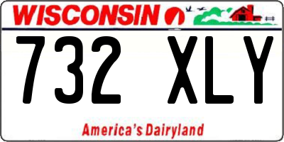 WI license plate 732XLY