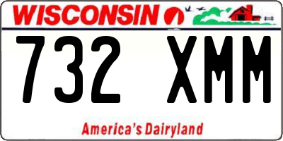 WI license plate 732XMM