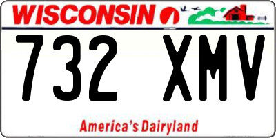 WI license plate 732XMV