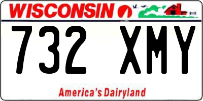 WI license plate 732XMY
