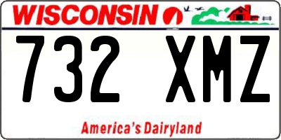 WI license plate 732XMZ