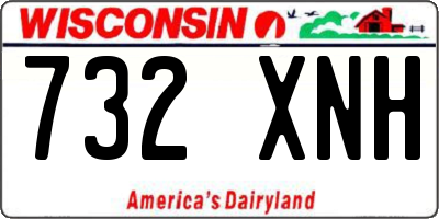 WI license plate 732XNH