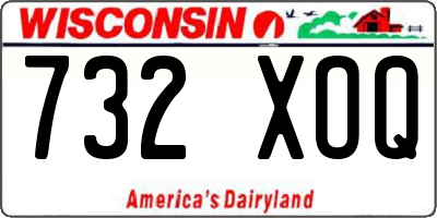 WI license plate 732XOQ