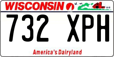WI license plate 732XPH