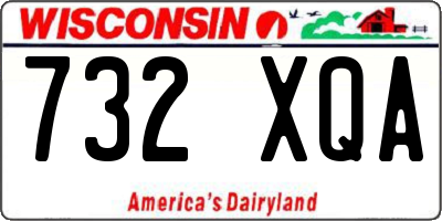 WI license plate 732XQA