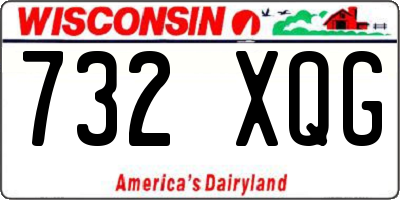 WI license plate 732XQG