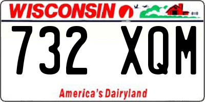 WI license plate 732XQM