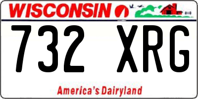 WI license plate 732XRG